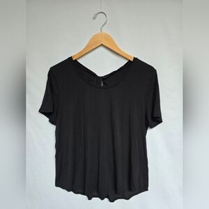 Lululemon Black Modal twist back tee size 6